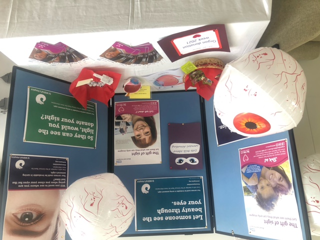 St. Wilfred's display on corneal transplants